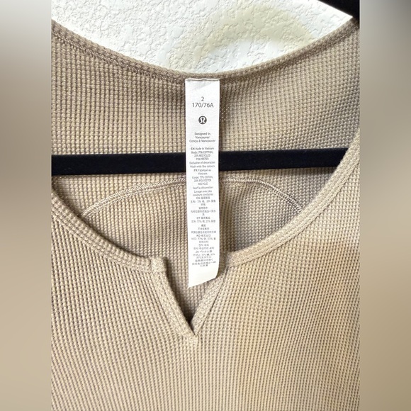 NOWT Lululemon Cotton-Blend Henley Long-Sleeve Shirt - Picture 5 of 7